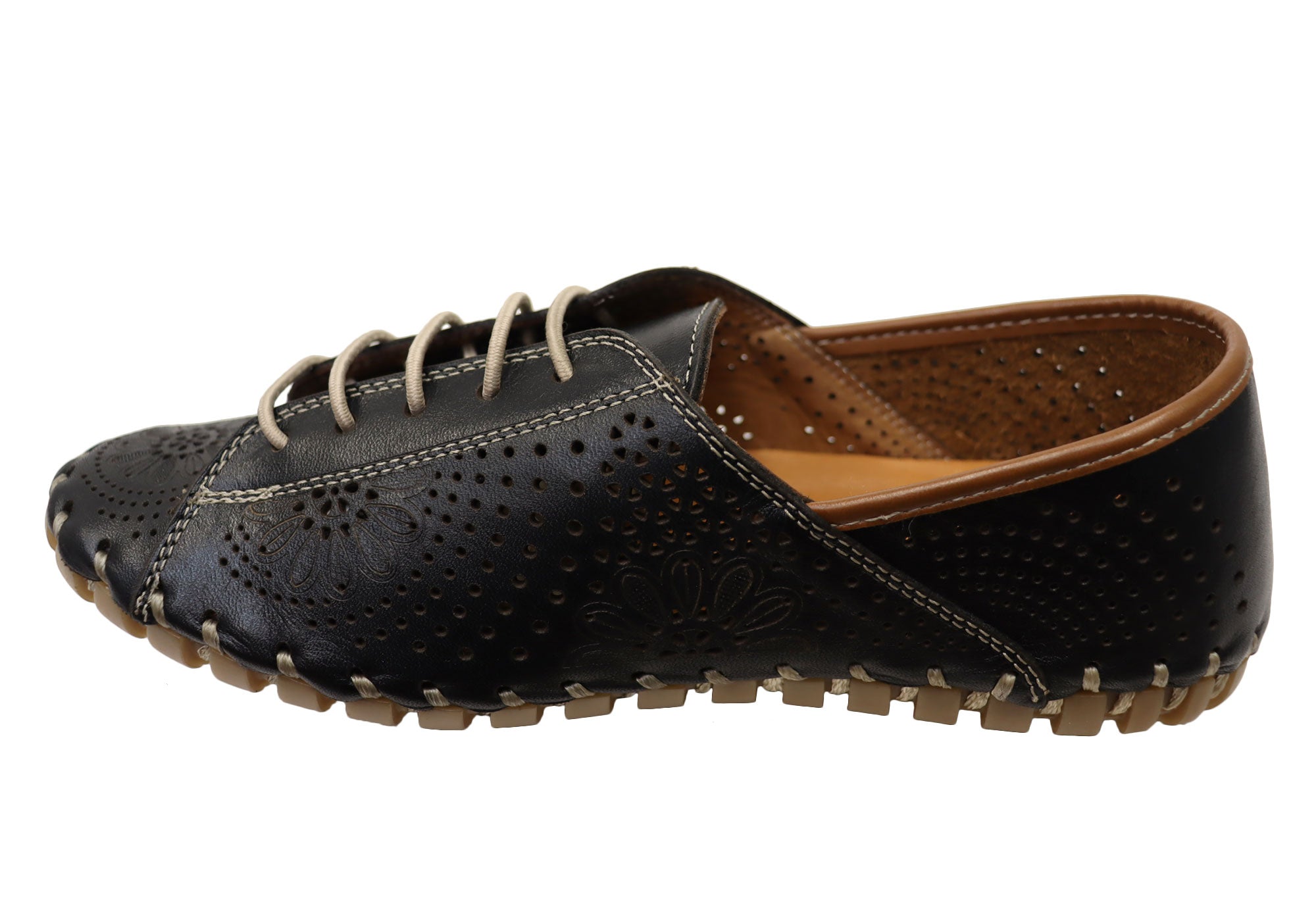 Orizonte Charmaine Women's Comfortable Leather Shoes - European Style for Walking, Work & Casual Wear