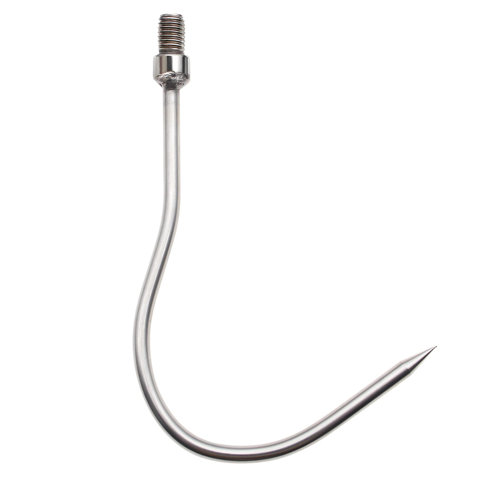 **Stainless Steel Fishing Harpoon Spear with Barbed Tip & Aluminum Alloy Rod - 8mm Screw for Landing Large Fish & Frogs - Perfect for Saltwater, Freshwater & Outdoor Fishing Adventures**