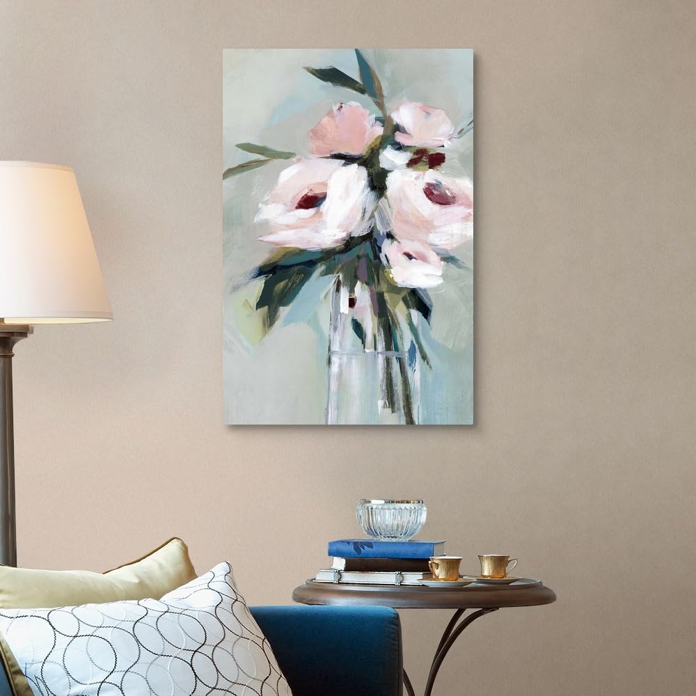 Peonies in a Vase II Canvas Wall Art Print by Isabelle Z - 24x36 Inch Floral Home Decor Painting, Stretched Canvas Artwork for Living Room, Bedroom & Office Decor