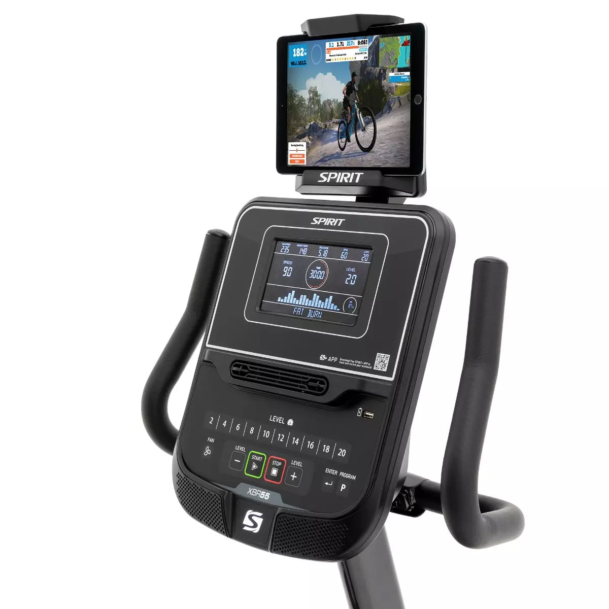 Spirit XBR55 Recumbent Exercise Bike 2024 - Premium Home Fitness Equipment for Cardio Workouts & Low-Impact Training