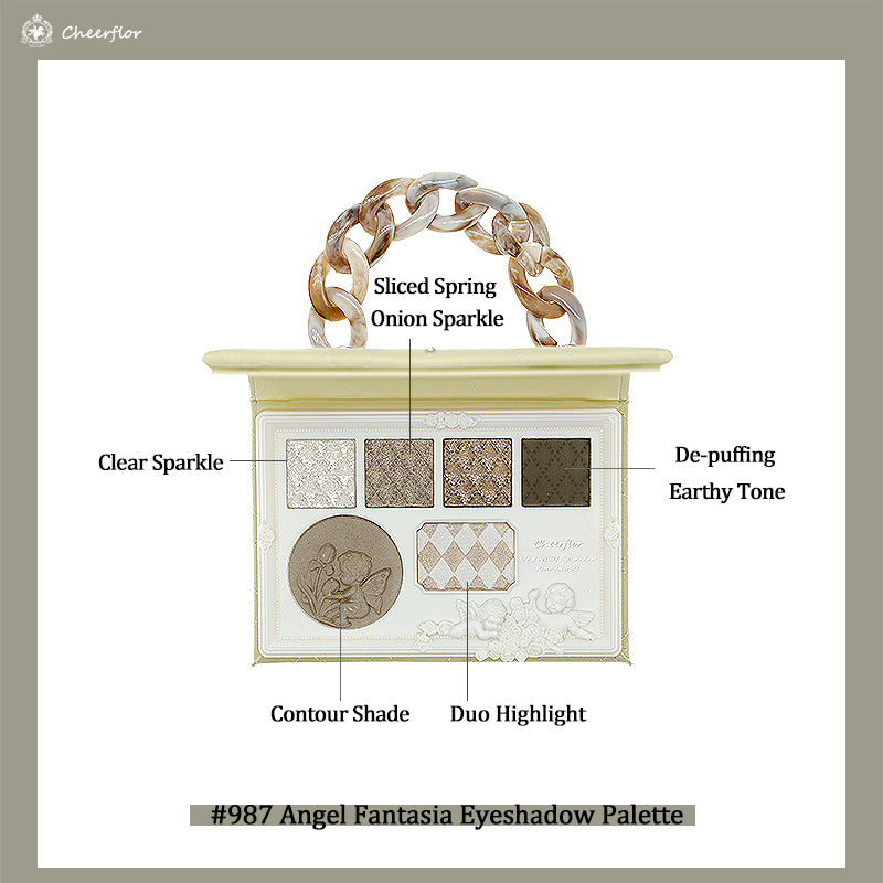 Cheerflor Serenade of Angels Eyeshadow Palette - 18 Highly Pigmented Matte & Shimmer Shades, Vegan & Cruelty-Free Makeup Kit for Professional & Everyday Looks | Perfect for Parties, Weddings & Special Occasions