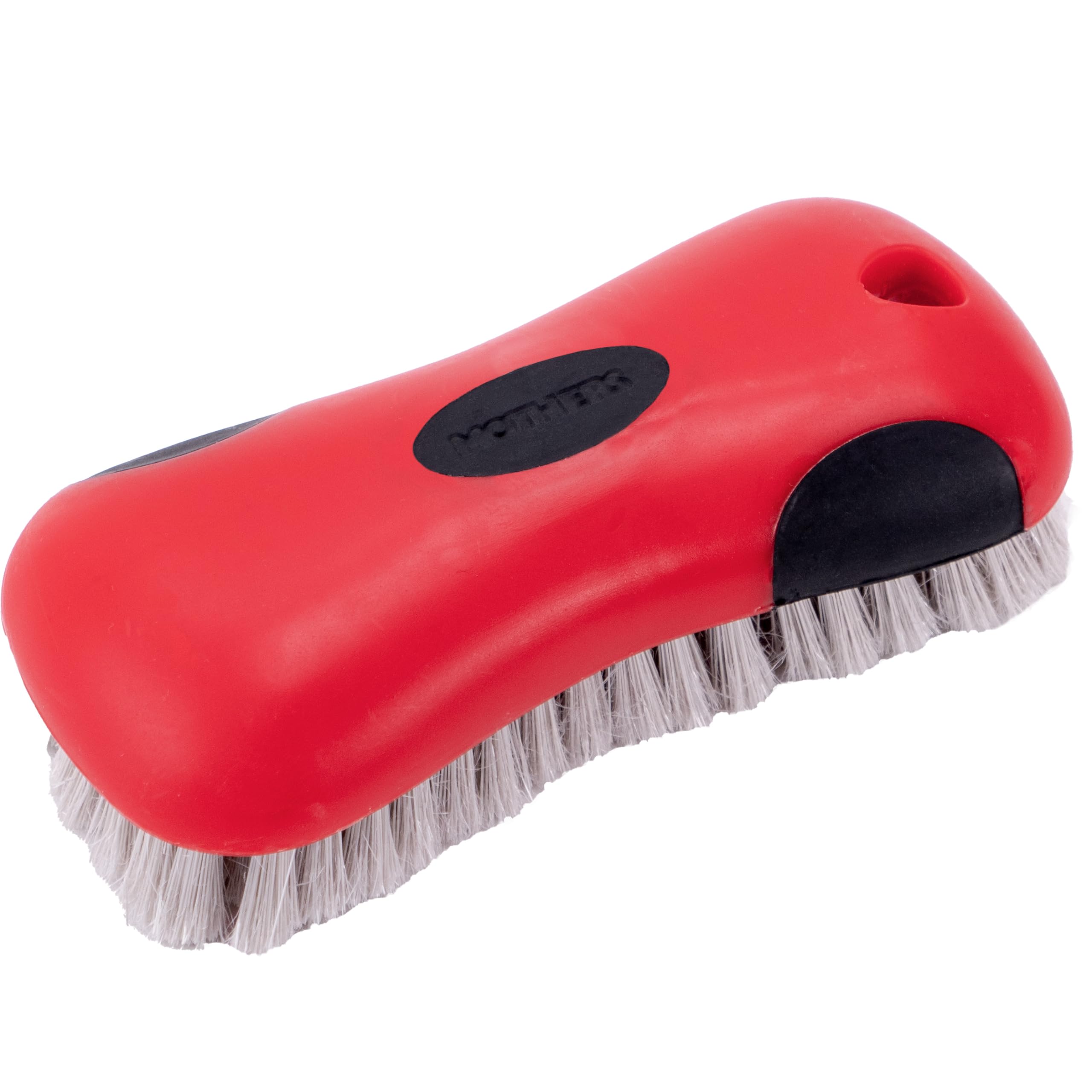 Premium Soft Bristle Leather & Upholstery Cleaning Brush - Gentle Car Seat, Couch & Furniture Scrubber for Auto Detailing & Home Care | Stain Remover | Durable Red Design | Perfect for Car Interiors, Sofas & Delicate Surfaces