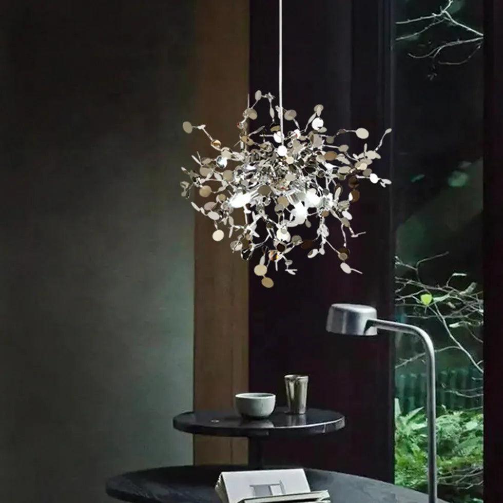 Modern Starlight Kitchen Pendant Light - Dimmable LED Hanging Fixture for Dining Room, Island, Bar & Breakfast Nook