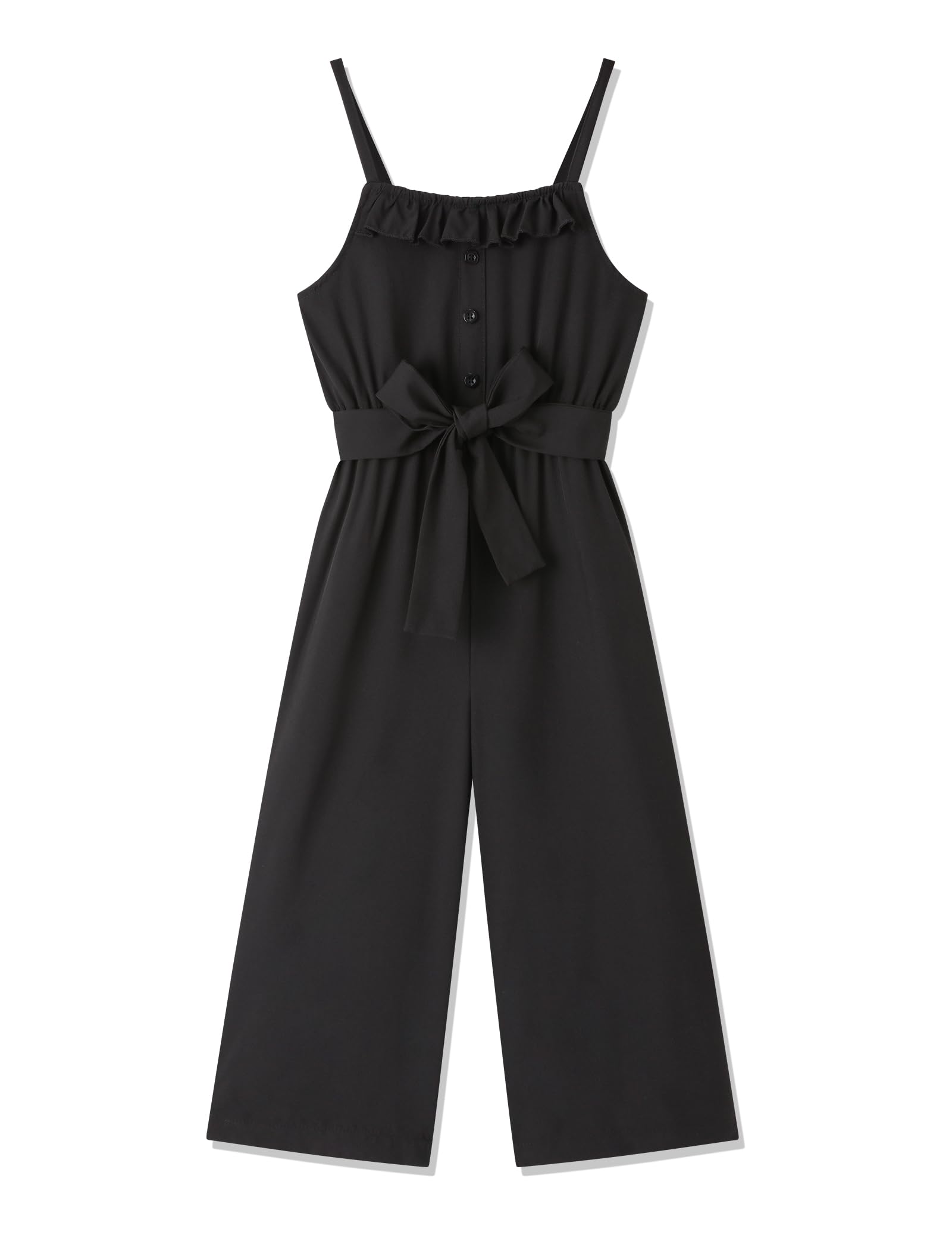 Stylish Striped Sleeveless Jumpsuit for Girls 4-13 Years | Crazyme Casual Romper with Suspenders & Wide Leg Pants | Perfect for Playdates, School & Summer Outfits