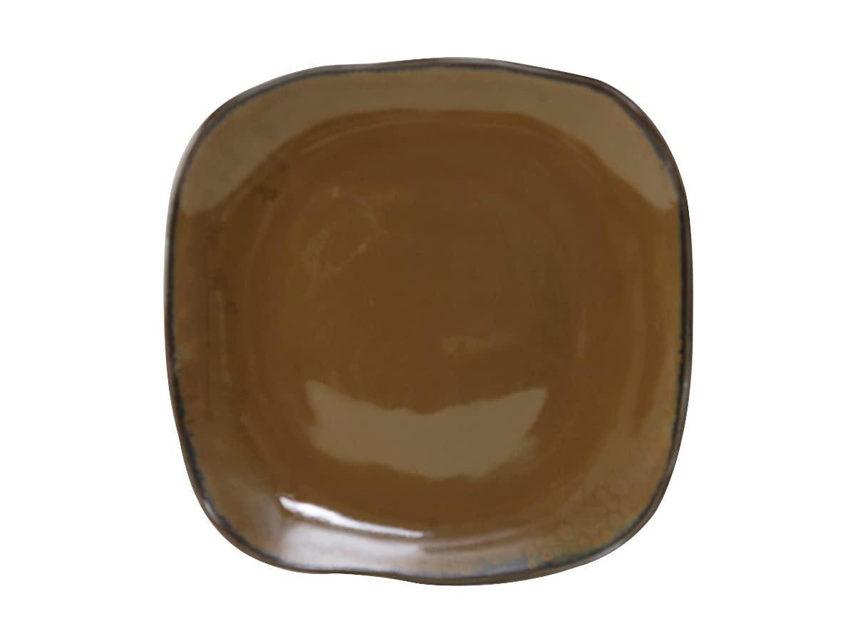 Tuxton China GAJ-501 9-Inch Square Ceramic Plate Set of 12 - Microwave, Dishwasher & Oven Safe Vitrified Dinnerware - Artisan Mojave Design for Dining, Entertaining & Everyday Use