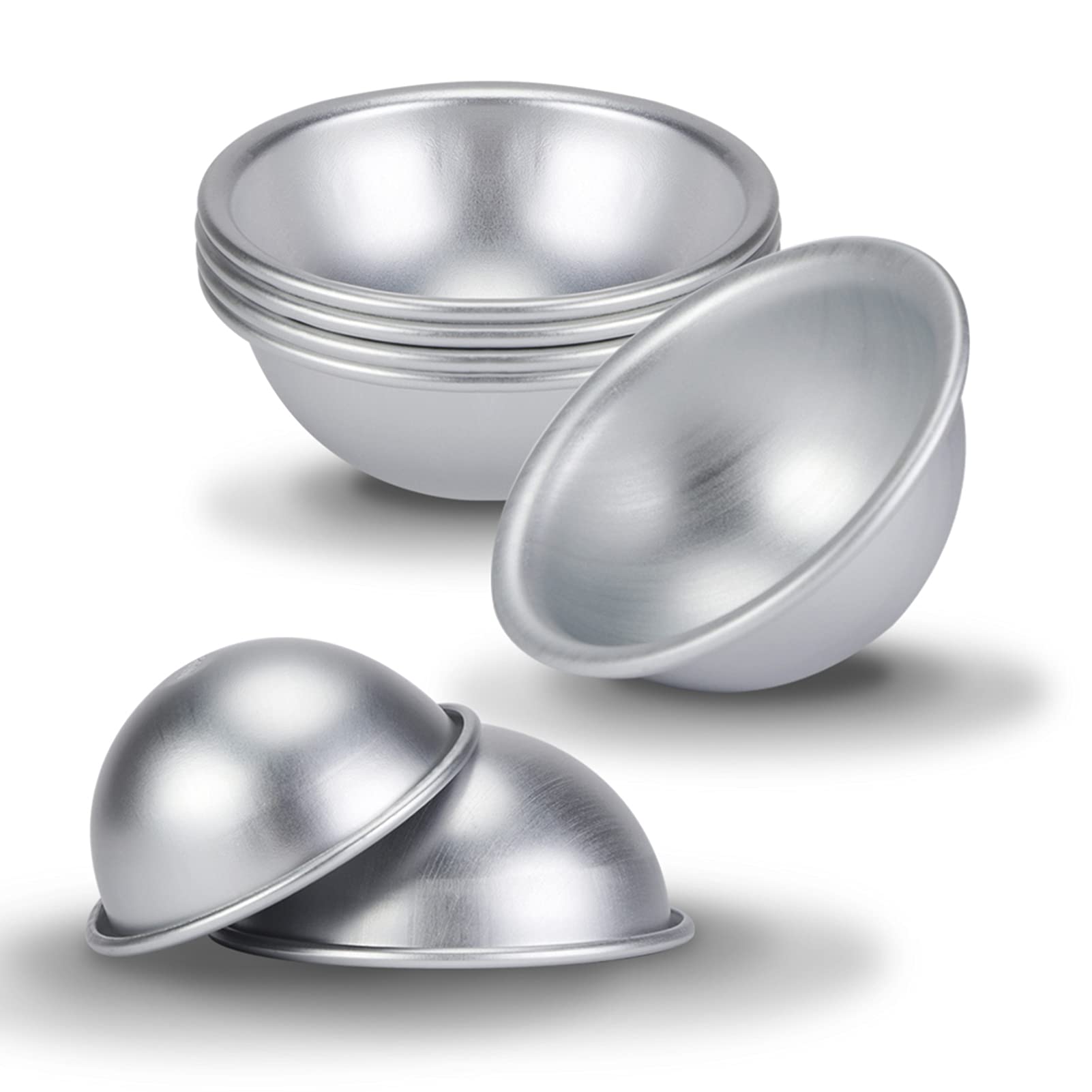 **Nonstick Aluminum Hemisphere Cake Pan - Half Ball Baking Mold for Wedding, Anniversary & Party Cakes - Perfect for Desserts, Puddings & Decorating - Durable Bakeware Tool for Professional & Home Bakers**