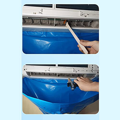 VALINK Split Air Conditioning Service Bag - Waterproof AC Cover Kit with Drain Outlet, 2 Scrapers & Cleaning Towel for Dust Protection | Perfect for HVAC Maintenance, Wall Unit Cleaning & Professional AC Service