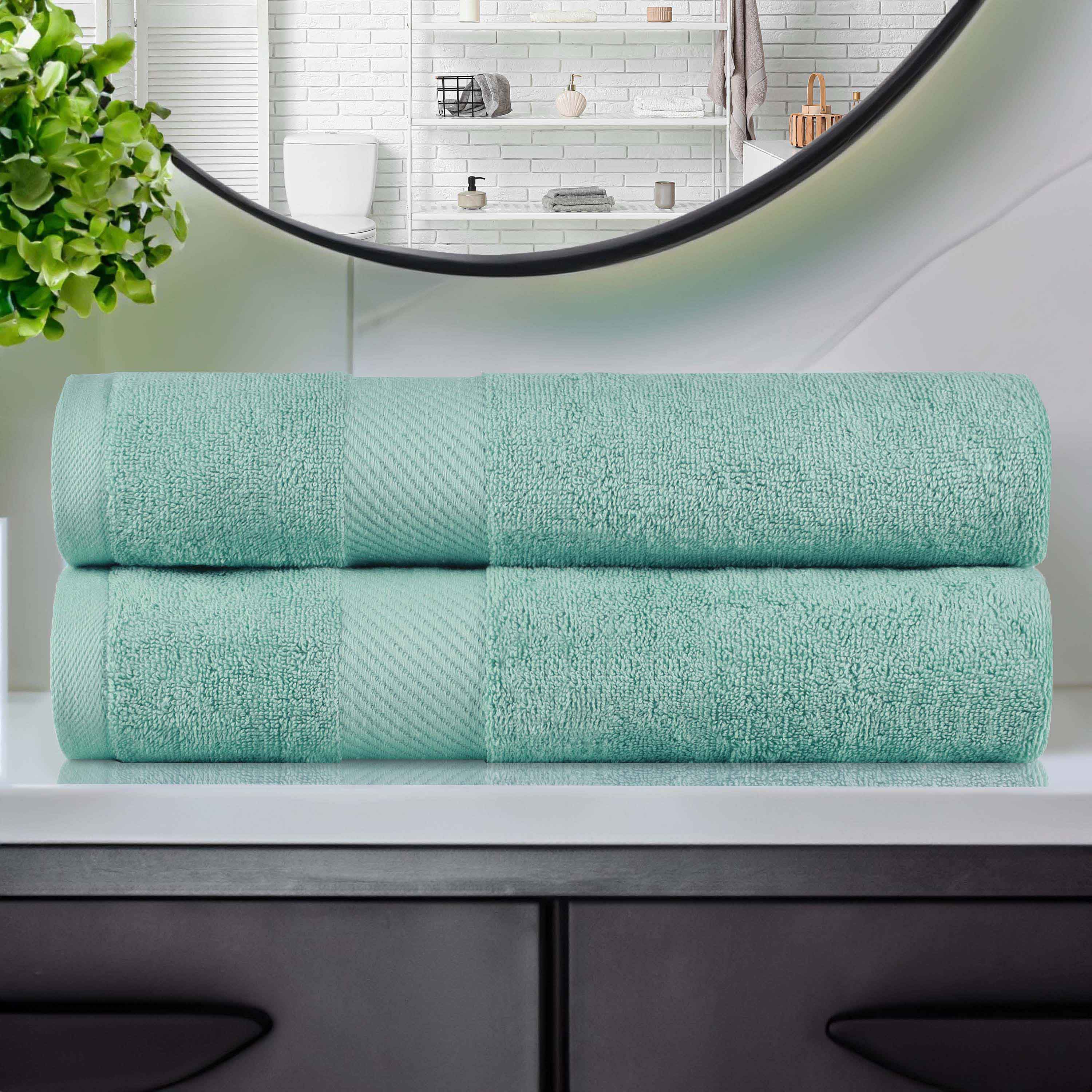 Premium Egyptian Cotton Bath Towel Set of 2 - Medium Weight, Ultra Soft & Absorbent - Perfect for Spa, Bathroom & Luxury Home Use