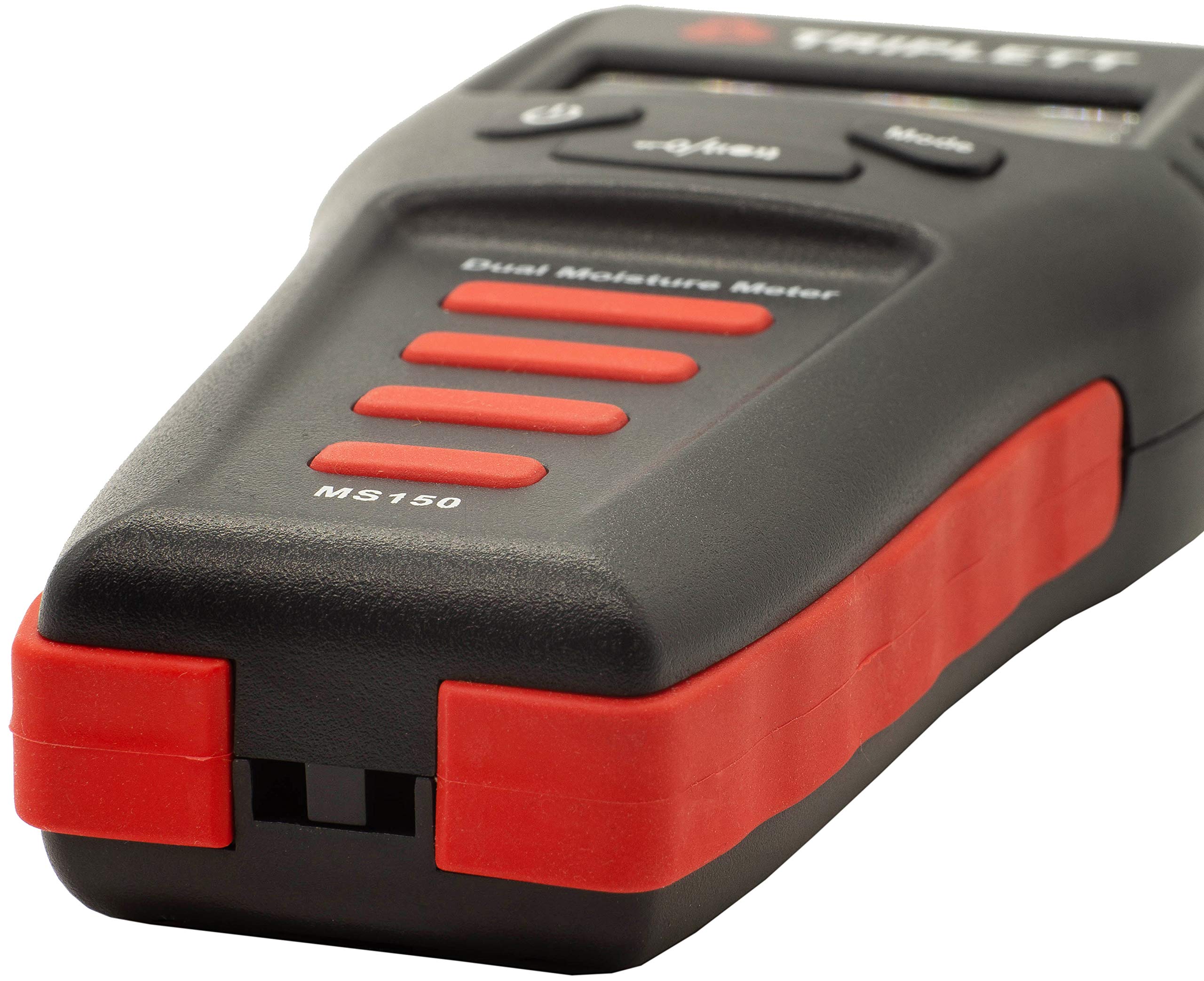 Triplett MS150 Pin/Pinless Moisture Meter for Wood, Drywall, Concrete - Digital Non-Invasive Water Detector with Audible Alert - Perfect for Home Inspection, Flooring Installation & Construction Projects