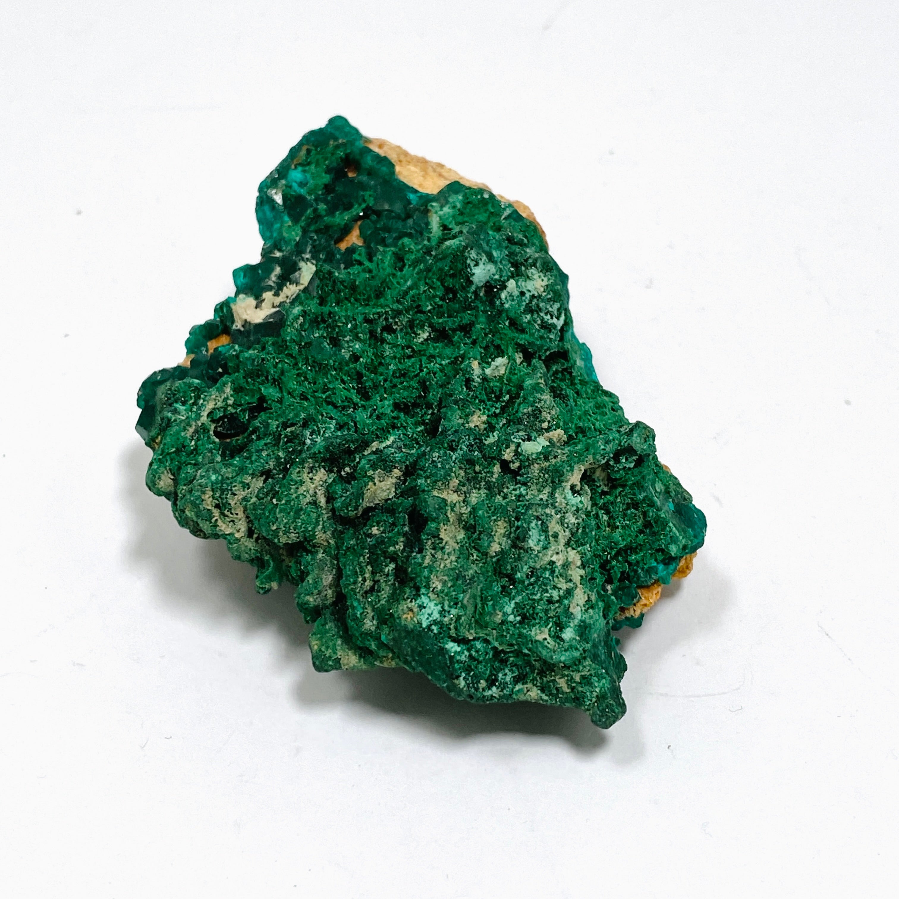 Natural Dioptase and Malachite Crystal Specimen from Congo - CR3745 | Mineral Collection, Healing Crystals, Geology Display, Home Decor