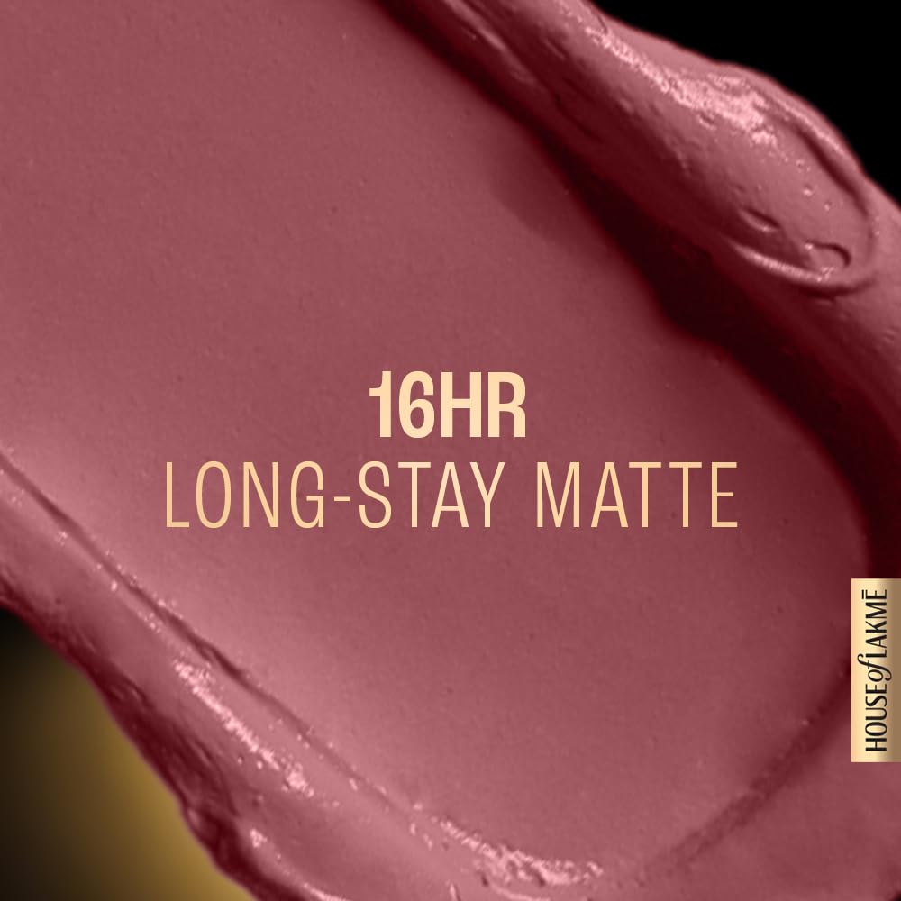 LAKMÉ Forever Matte Liquid Lipstick - 16 Hour Long Wear, Lightweight & Transfer-Proof - Pink Dust 5.6ml | Perfect for Day to Night Wear, Parties & Special Occasions