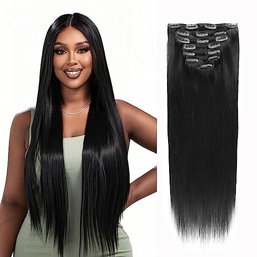 Silky straight (Natural Black)