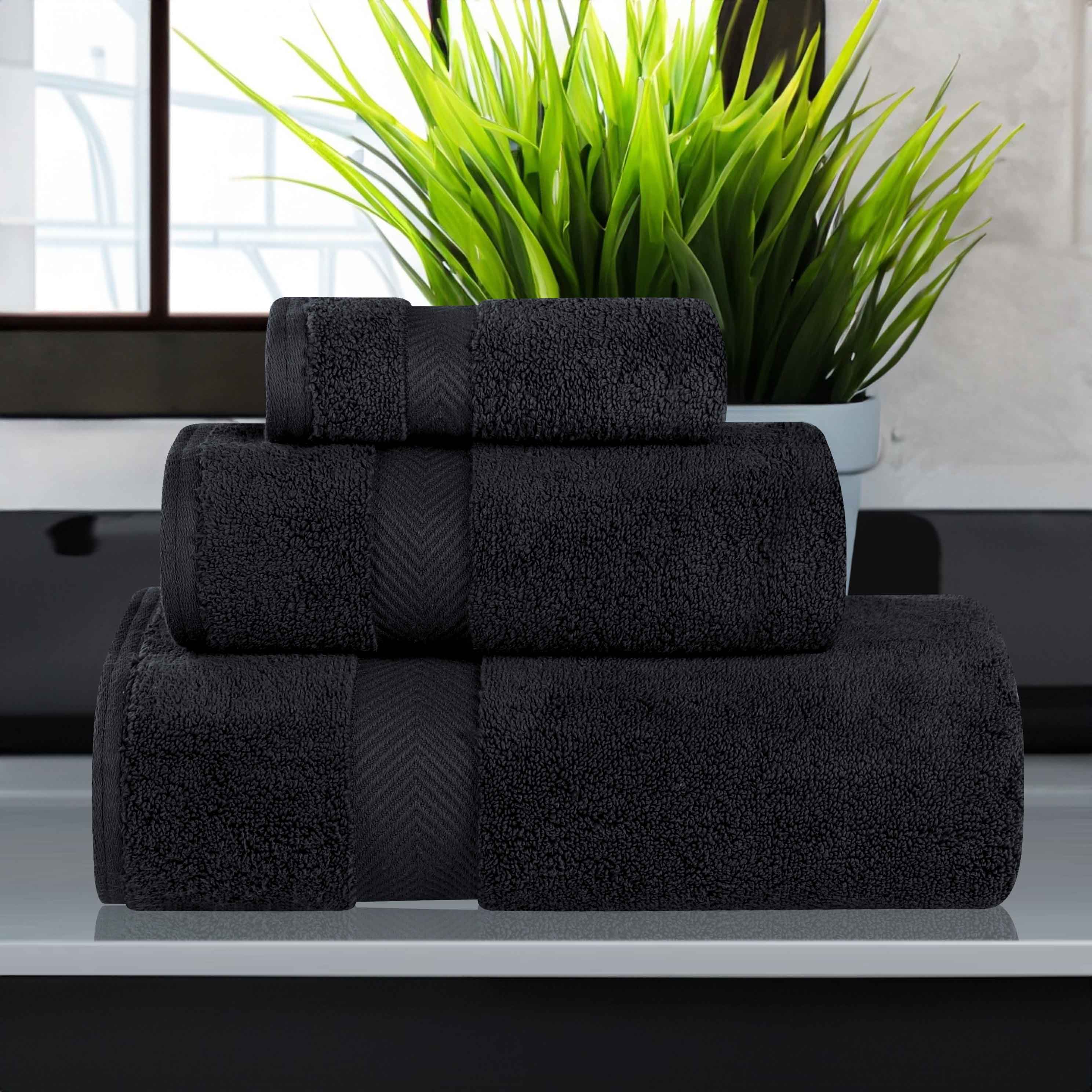 Premium 100% Cotton Zero Twist 3-Piece Bath Towel Set - Ultra Soft & Absorbent for Bathroom, Spa & Gym Use
