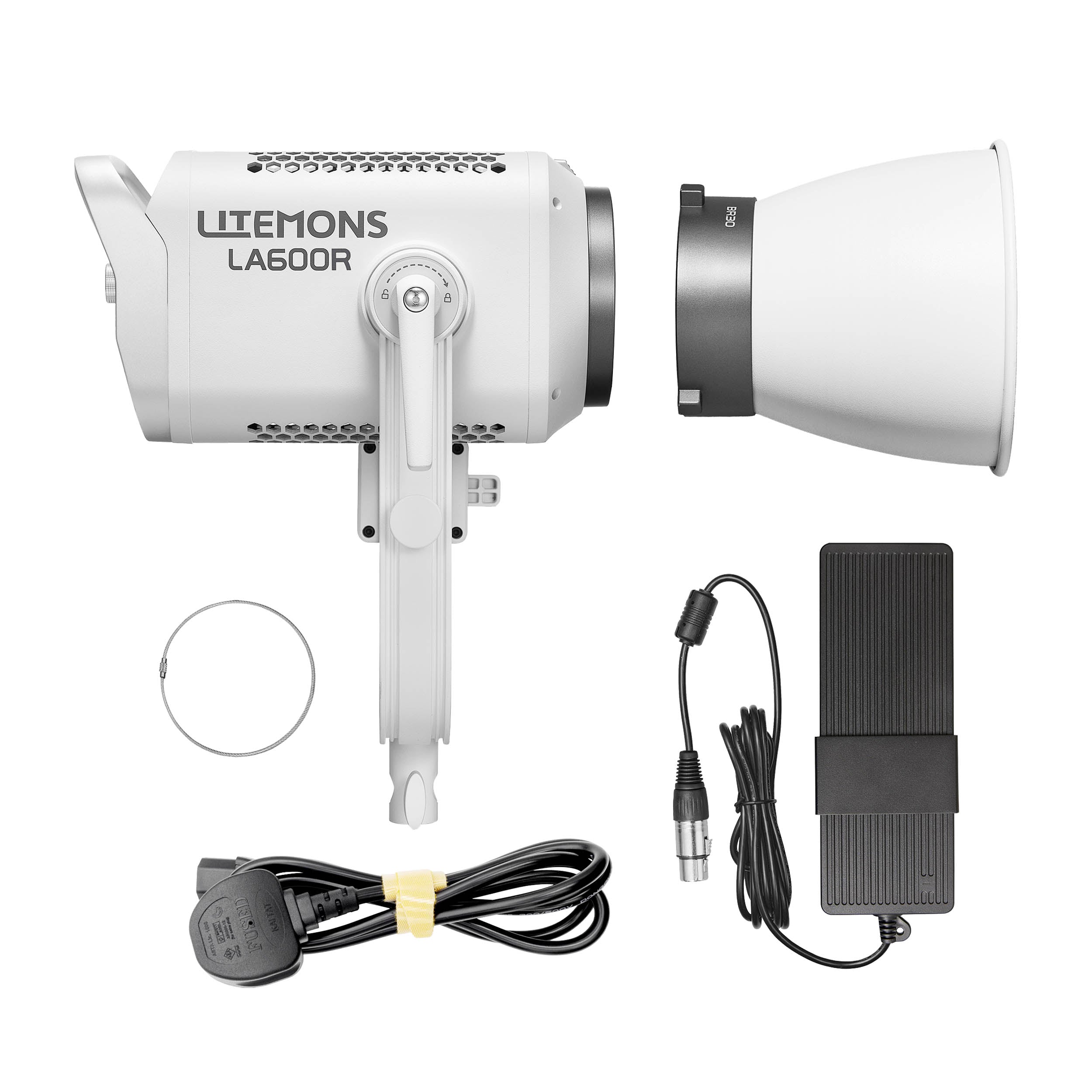 LITEMONS LA600R RGB COB LED Video Light Panel - 600W Bi-Color Dimmable Lighting for Photography, YouTube & Studio Filming - Perfect for Vlogging, Live Streaming & Portrait Photography