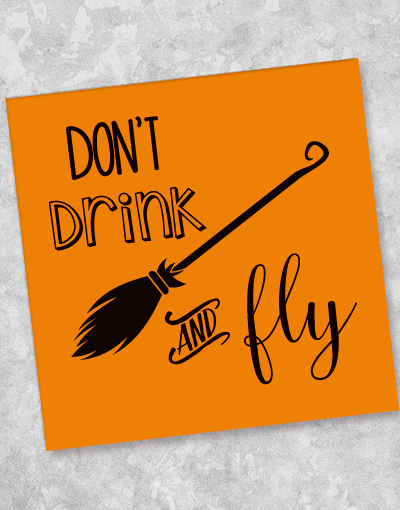 Don't Drink & Fly Beverage Napkins - 40 Count | Funny Party Napkins for Cocktails, Beer & Wine | Perfect for Bars, BBQs & Game Nights