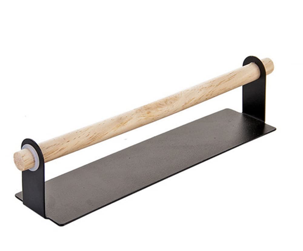 **Mavoorick Wall Mounted Towel Rail - Self Adhesive & No Drill Bathroom Towel Holder - Black Iron Towel Rack for Kitchen & Bathroom - Perfect for Small Spaces & Modern Homes**