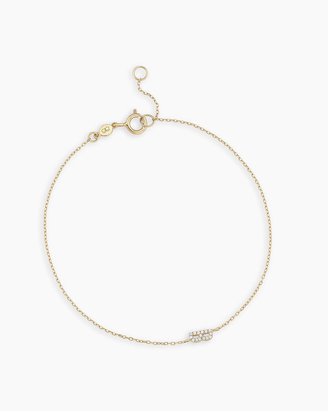 Diamond Pavé Alphabet Bracelet - Personalized Initial Letter Bracelet for Women, Sterling Silver or Gold Plated, Elegant Gift for Birthday, Anniversary, Valentine's Day | Perfect for Everyday Wear & Special Occasions