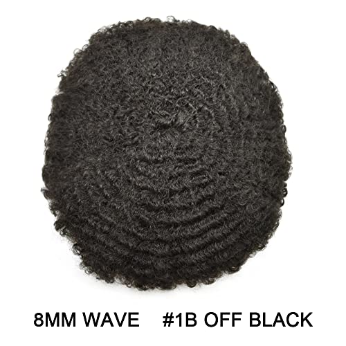 #1B Off Black-8mm Wave Curl