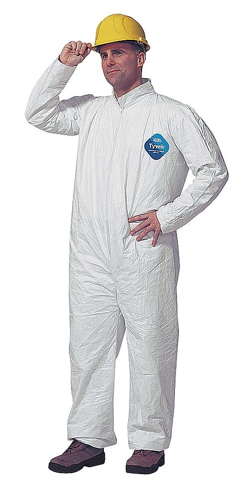 Disposable Coveralls with Collar - 2XL Size, Pack of 25 - Protective Workwear for Construction, Painting & Industrial Use