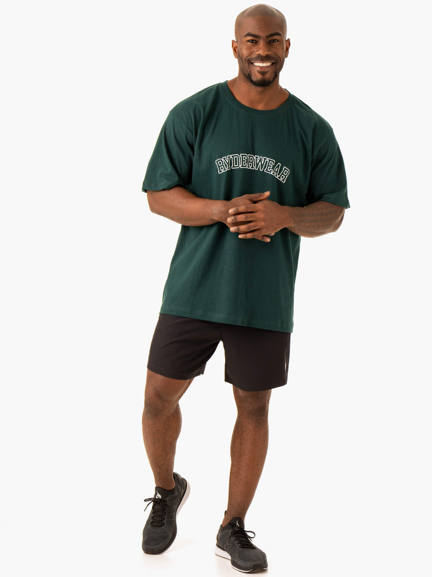 Oversized T-Shirt for Women - Soft Cotton Bottle Green Relaxed Fit Tee | Casual Wear, Loungewear & Street Style Outfits