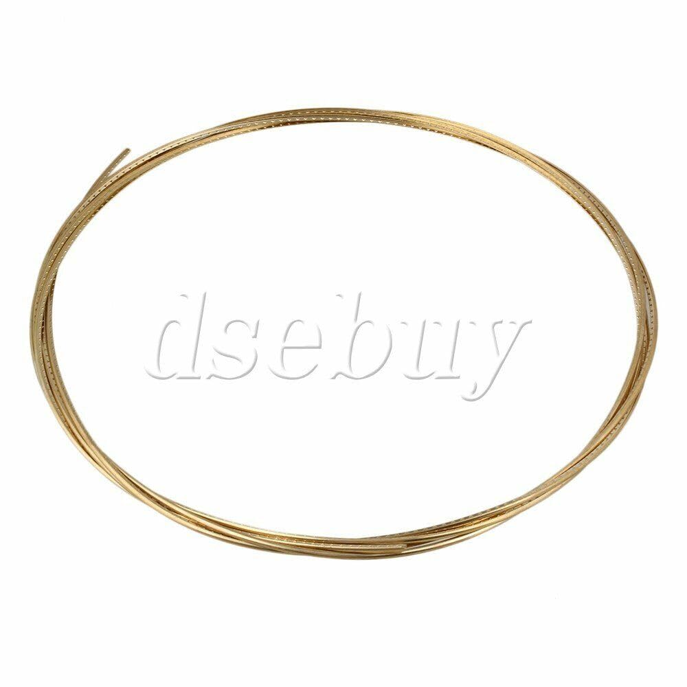 Premium 8FT Gold Guitar Fret Wire - 2.3MM Brass Fretwire for Electric Guitar Replacement & Repair - Perfect for DIY Guitar Maintenance, Professional Setup, and Instrument Upgrades