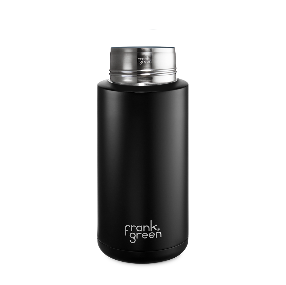 Eco-Friendly Ceramic Reusable Water Bottle - 34oz (1000ml) Leak-Proof & Insulated - Perfect for Gym, Hiking, Office & Travel
