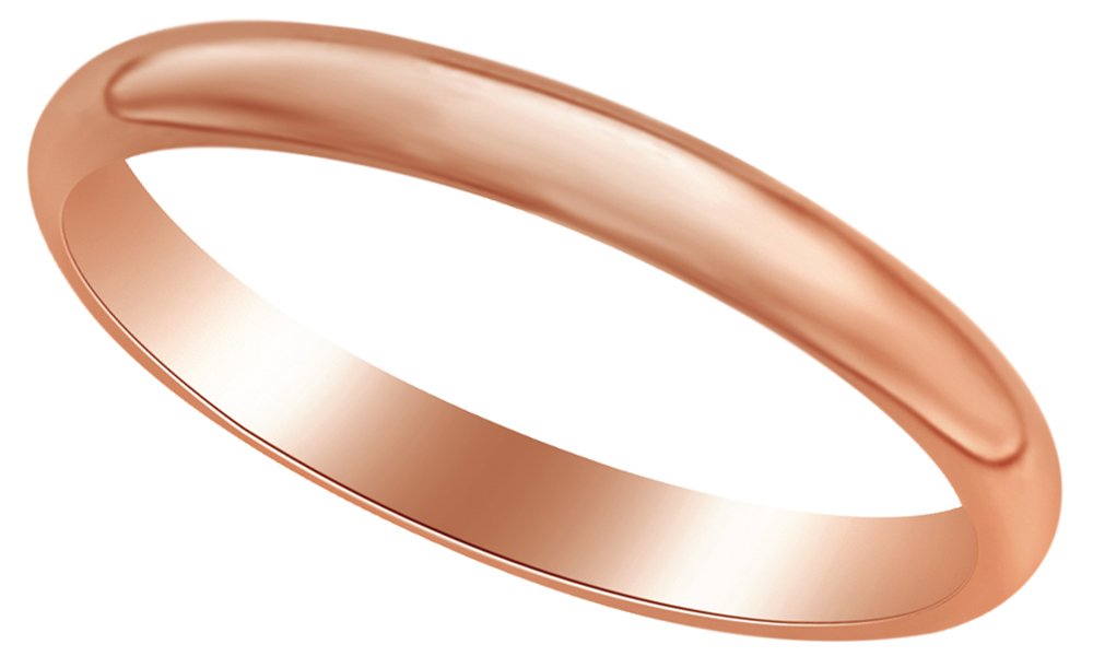 10k Solid Gold 3mm Comfort Fit Band Ring for Women & Men - Perfect for Weddings, Anniversaries & Everyday Wear | AFFY Jewelry