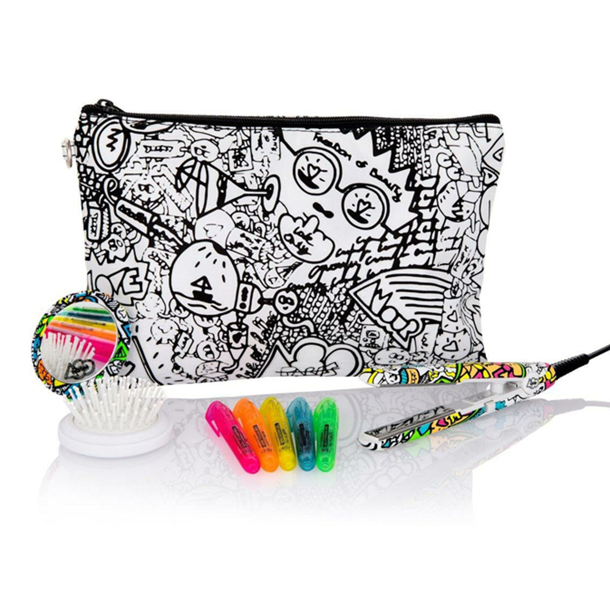 A80 PARIS Minimoi Mini Styler Set - Boom of Love Limited Edition | Perfect for Travel, Home & Salon Styling
