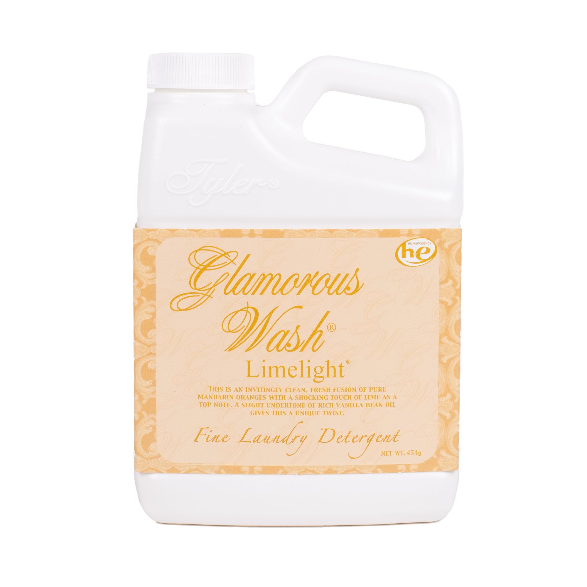 Tyler Candles Limelight Glamorous Wash 16 oz Fine Laundry Detergent - Premium Scented Detergent for Delicates & Everyday Wear - Perfect for Luxury Lingerie, Silk Blouses & Special Occasion Outfits