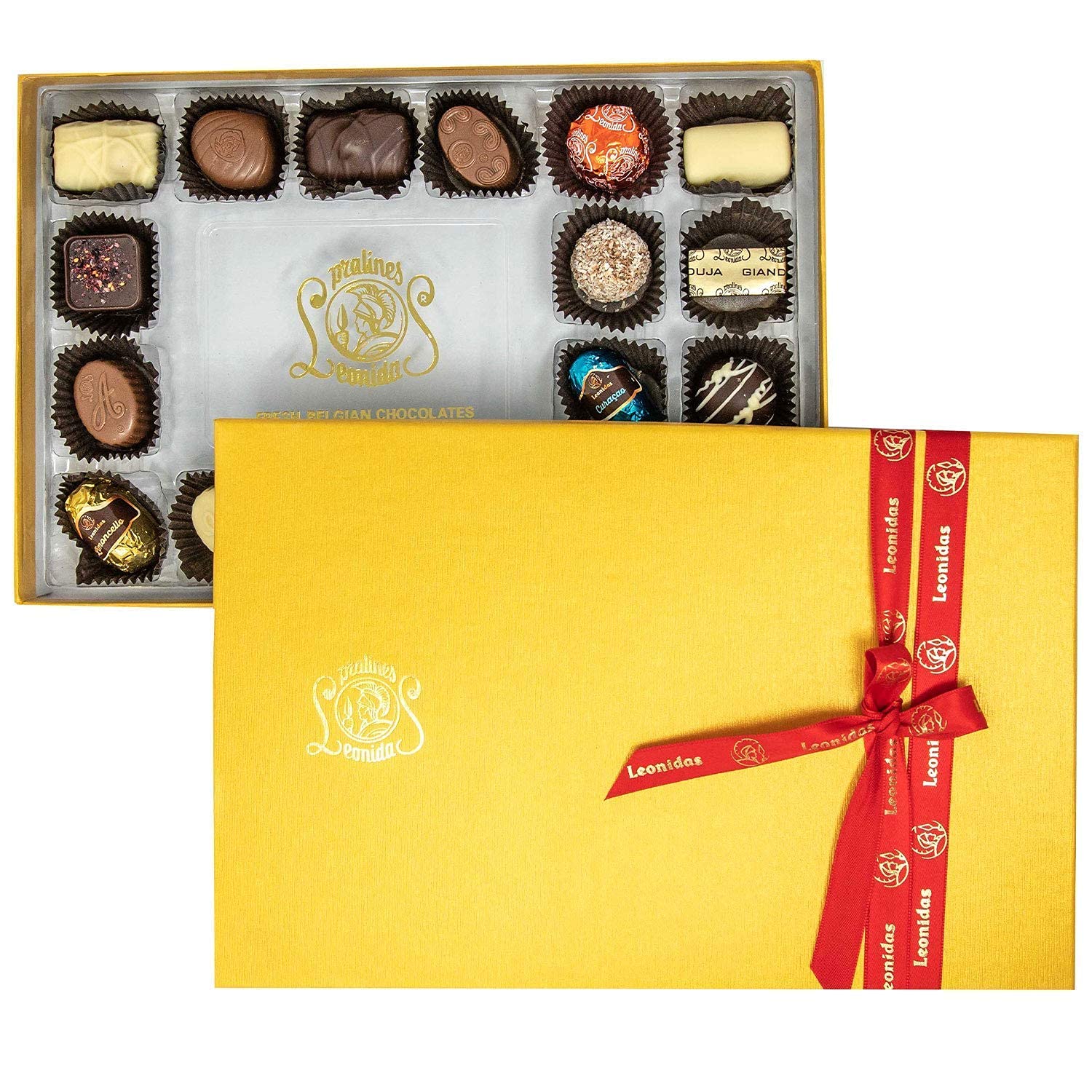 Premium Leonidas Belgian Chocolate Gift Box - 18 Piece Assorted Luxury Chocolates from Belgium | Gourmet Present for Holidays, Birthdays & Corporate Gifting