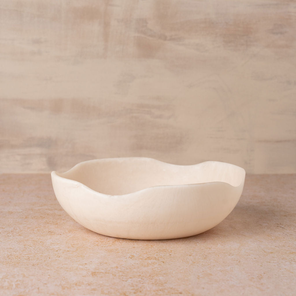 Premium Flow Resin Salad Bowl Set - Non-Toxic Marshmallow Design for Fruits, Vegetables & Snacks - Elegant Serving Bowl for Parties, Picnics & Home Dining