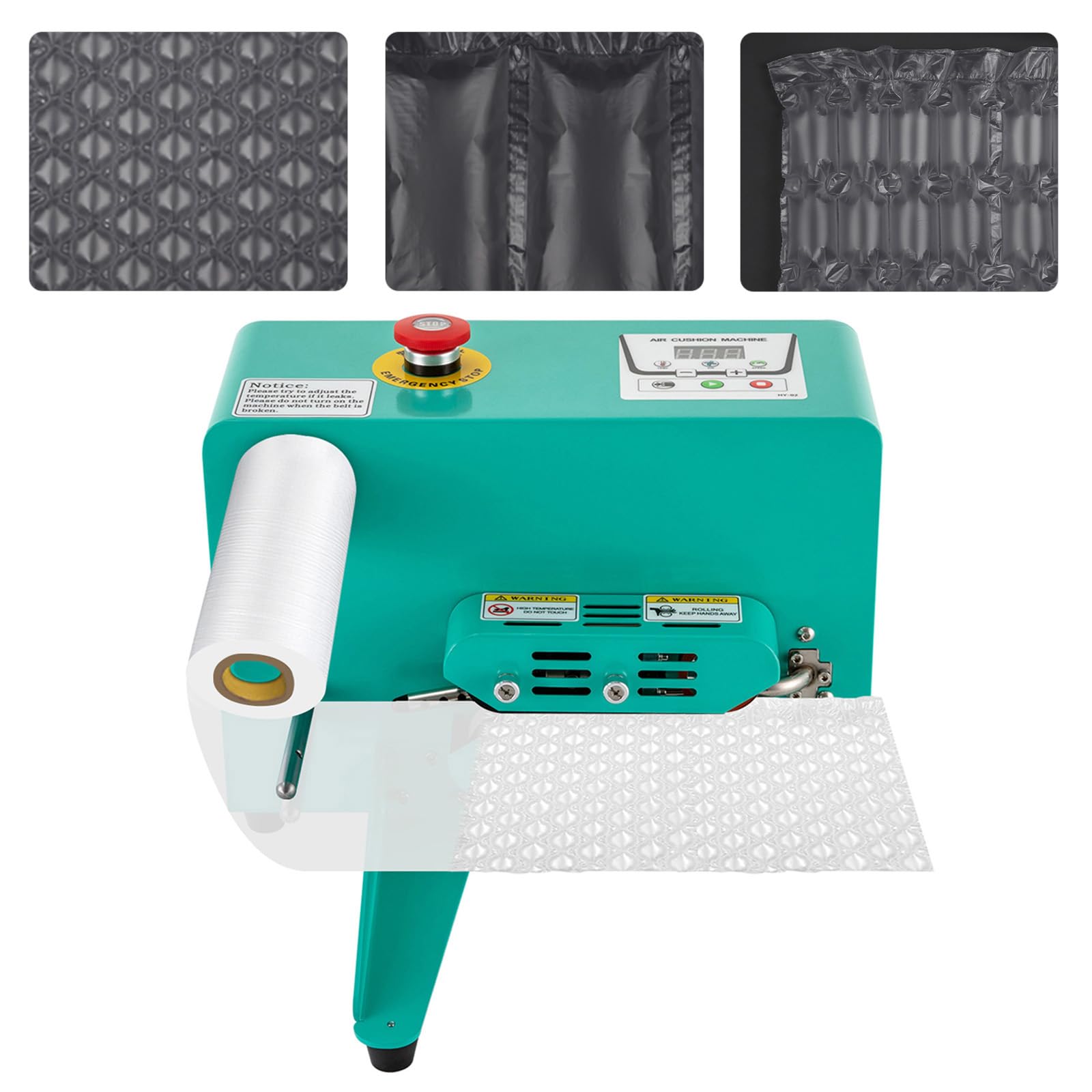 High-Speed Air Cushion Machine 52.49 ft/min - 110V Portable Air Pillow Maker for Inflatable Packaging - Perfect for E-Commerce Shipping, Fragile Item Protection & Moving Supplies