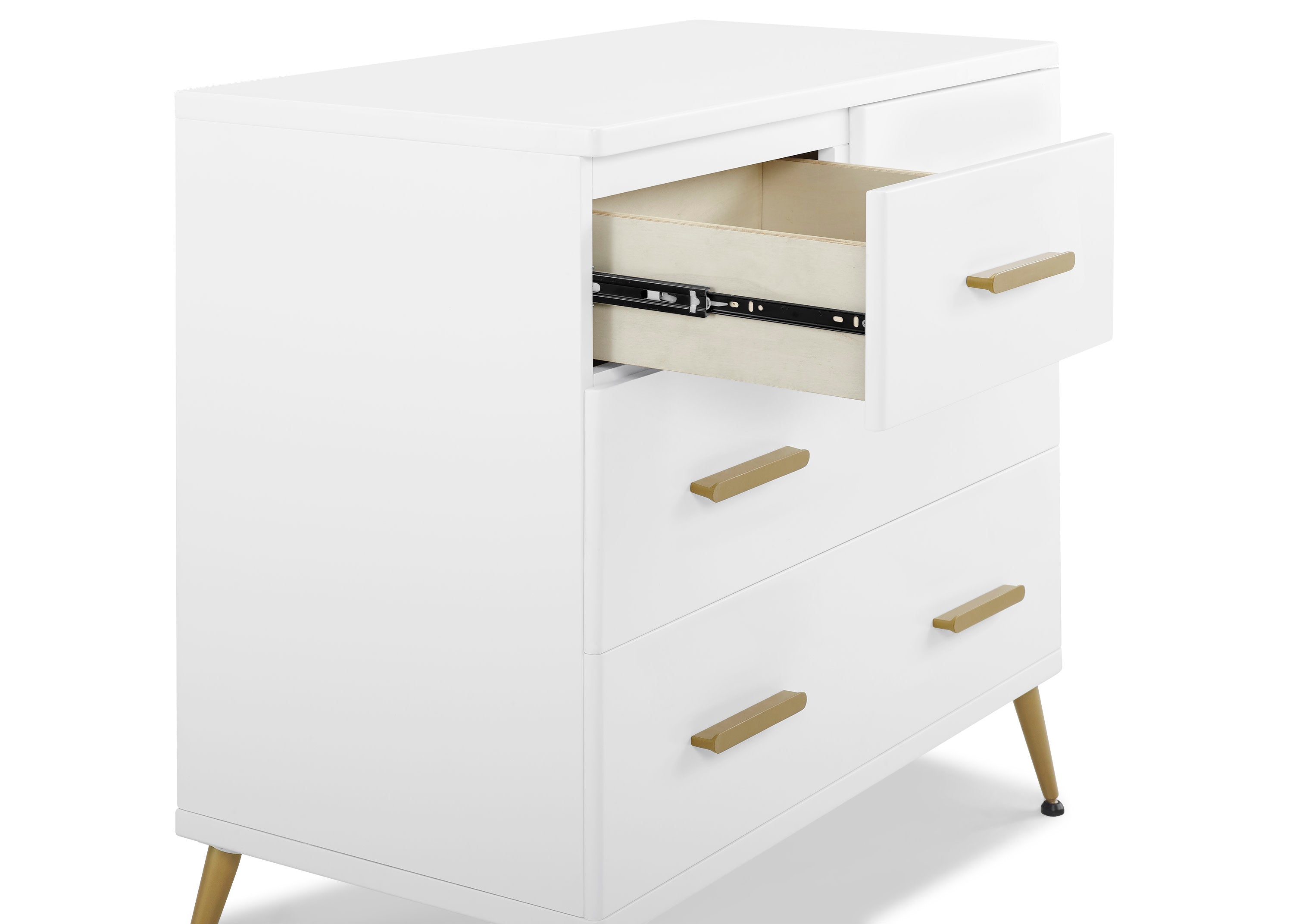 Sloane 4-Drawer Baby Dresser with Changing Table Top & Secure Interlocking Drawers - Perfect for Nursery Organization and Diaper Changing Station