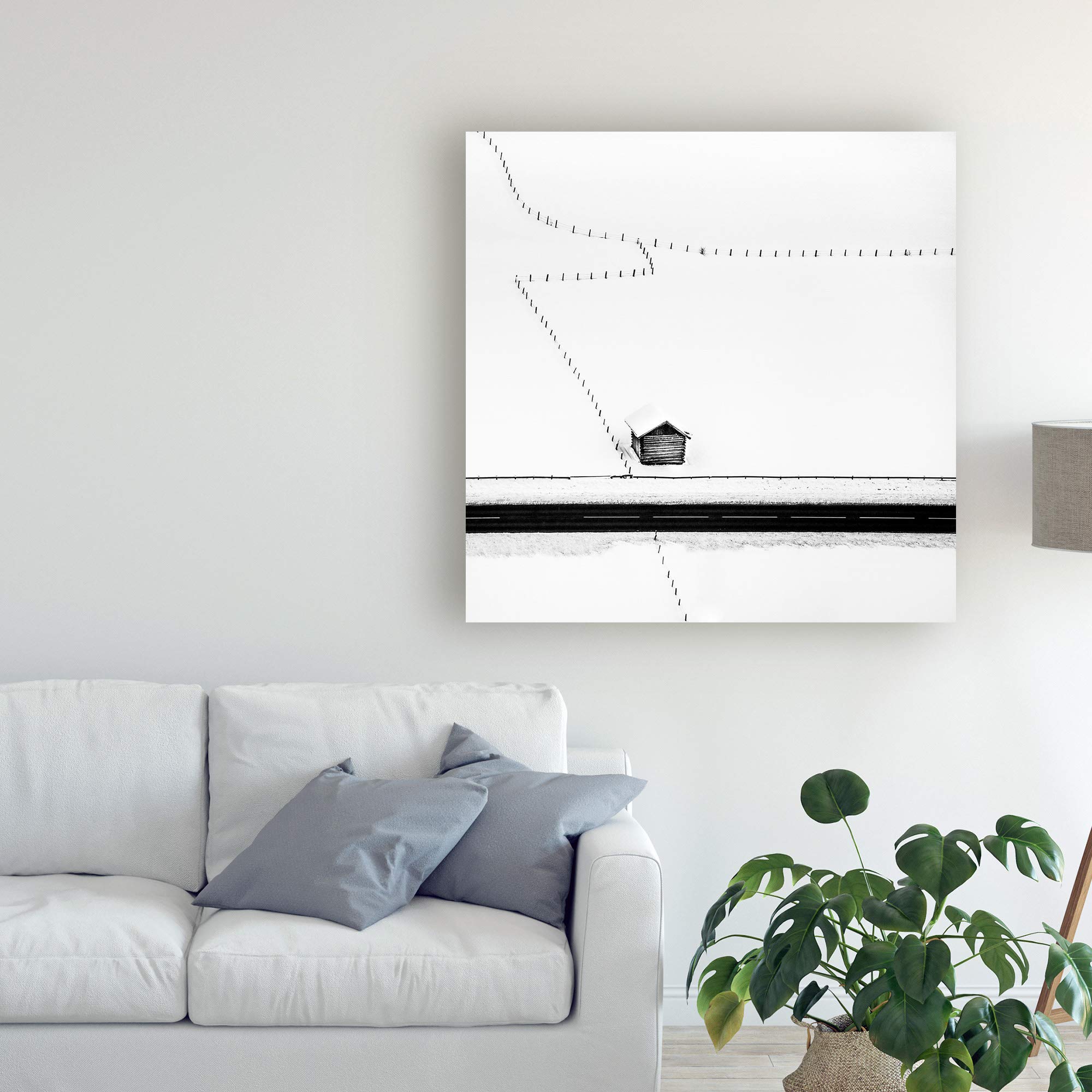 Peter Svoboda Mqep - 18x18 Isolated Cabin Fine Art Print for Home & Office Decor | Landscape Wall Art for Living Room, Bedroom & Cabin Retreat