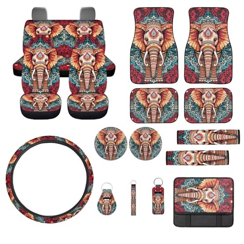 Boho Elephant-Red