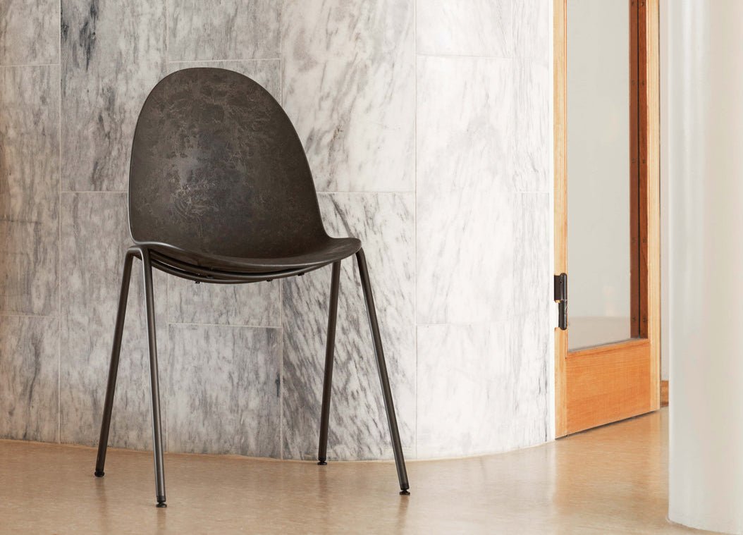 Eternity Side Chair by Mater - Modern Dining Chair for Kitchen, Living Room & Office - Sustainable Wooden Accent Chair with Ergonomic Design