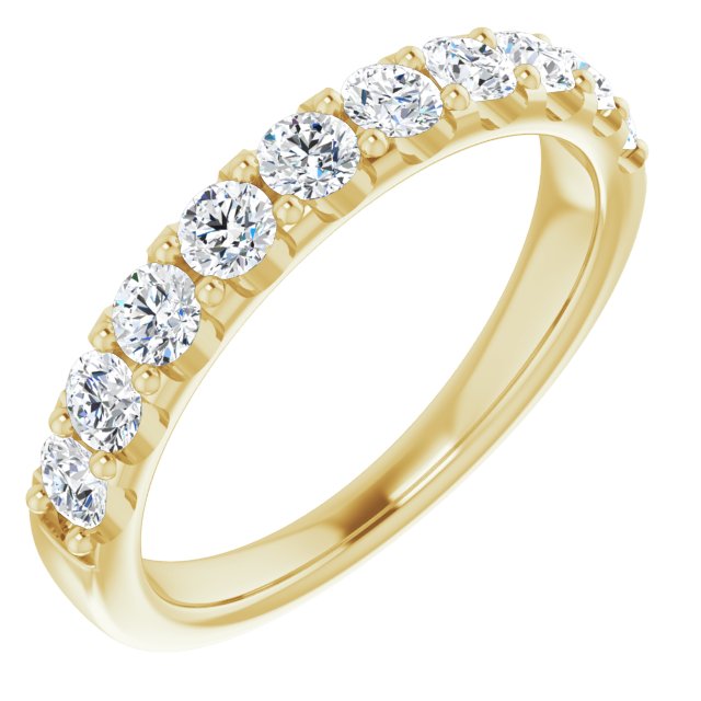 0.75 Carat Round Cut Diamond Wedding Band - Classic Anniversary Ring for Women - Perfect for Engagement, Proposal & Special Occasions