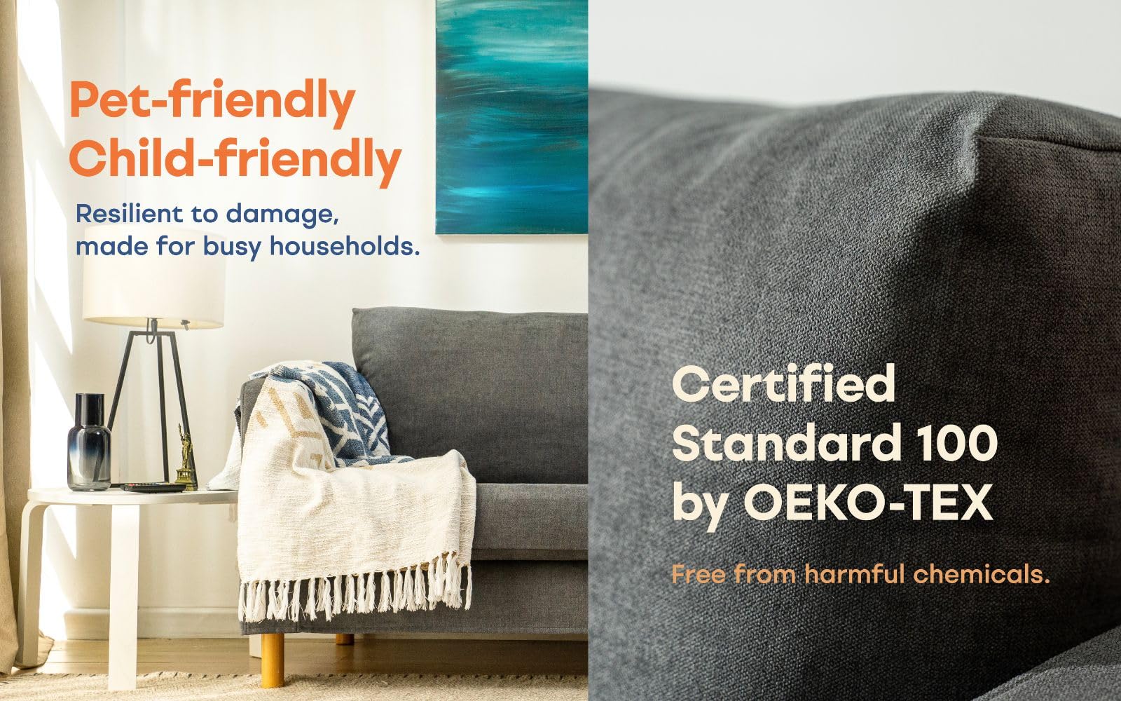 Custom Karlstad Loveseat Cover for IKEA 2-Seater Sofa - Medium Grey Slipcover Replacement | Durable & Washable Fabric | Perfect for Living Room, Apartment & Home Decor