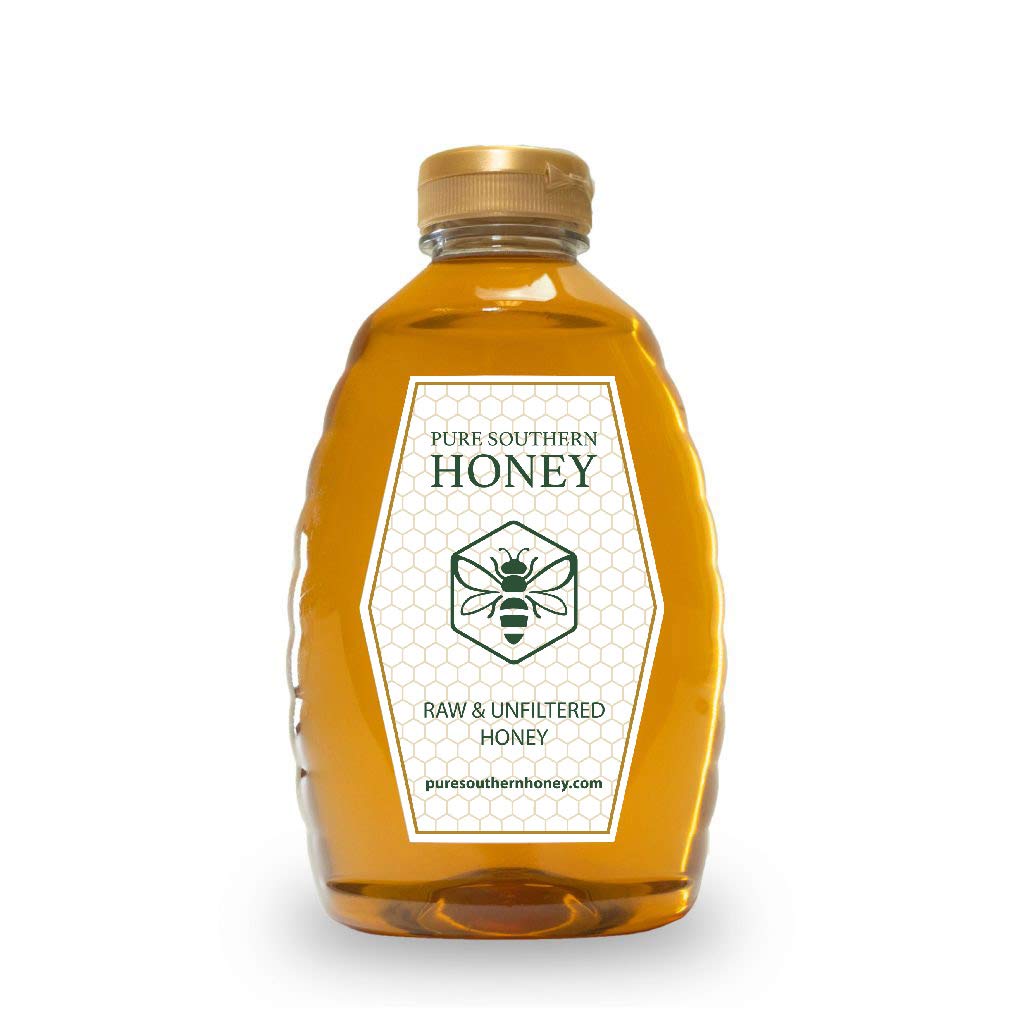 Pure Raw Unfiltered Honey - 2lb, Non-GMO, No Additives | Baking & Tea Sweetener