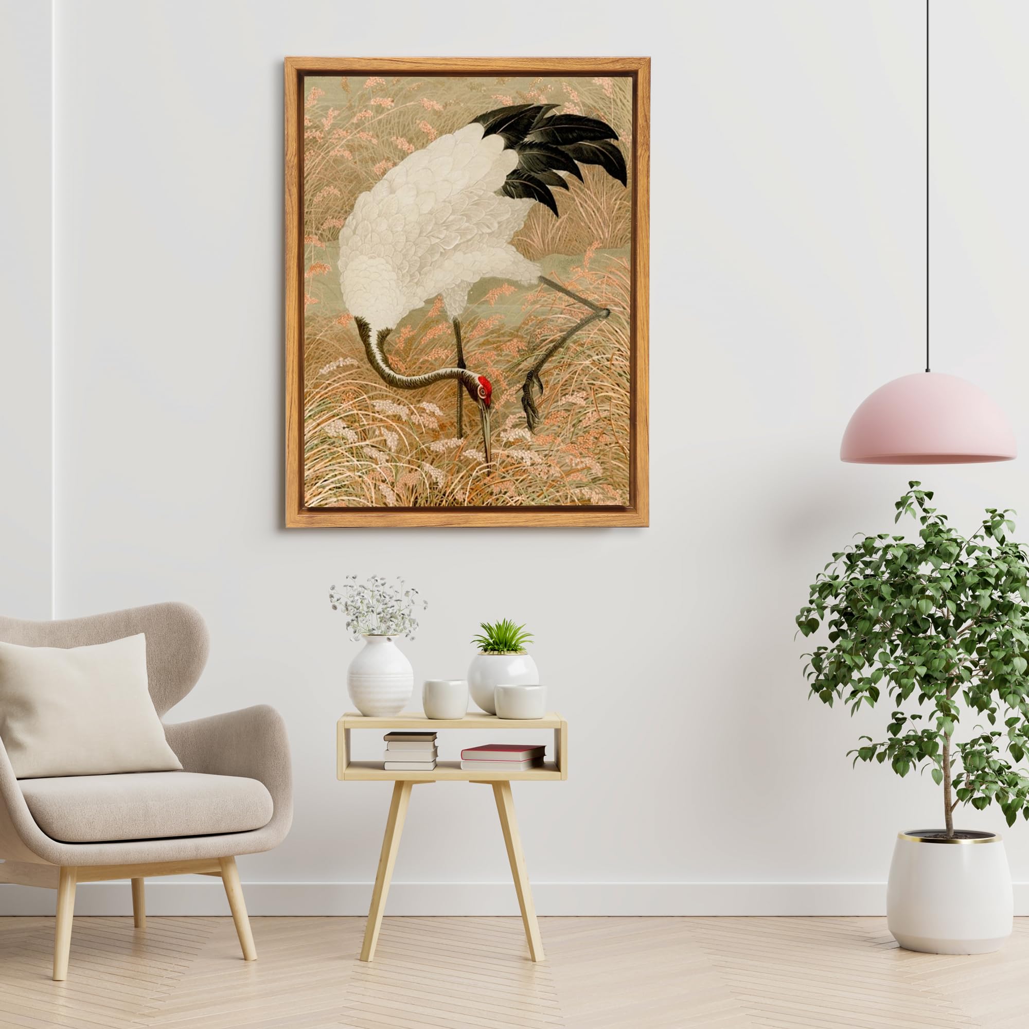 Premium Walnut Brown Canvas Floater Frame 12