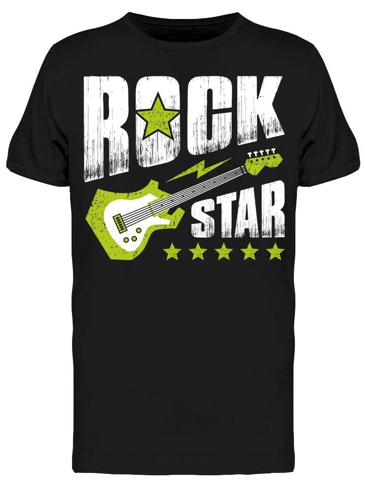 Smartprints Electric Guitar Rockstar T-Shirt for Men | Vintage Band Tee | Perfect for Concerts, Music Festivals & Casual Wear