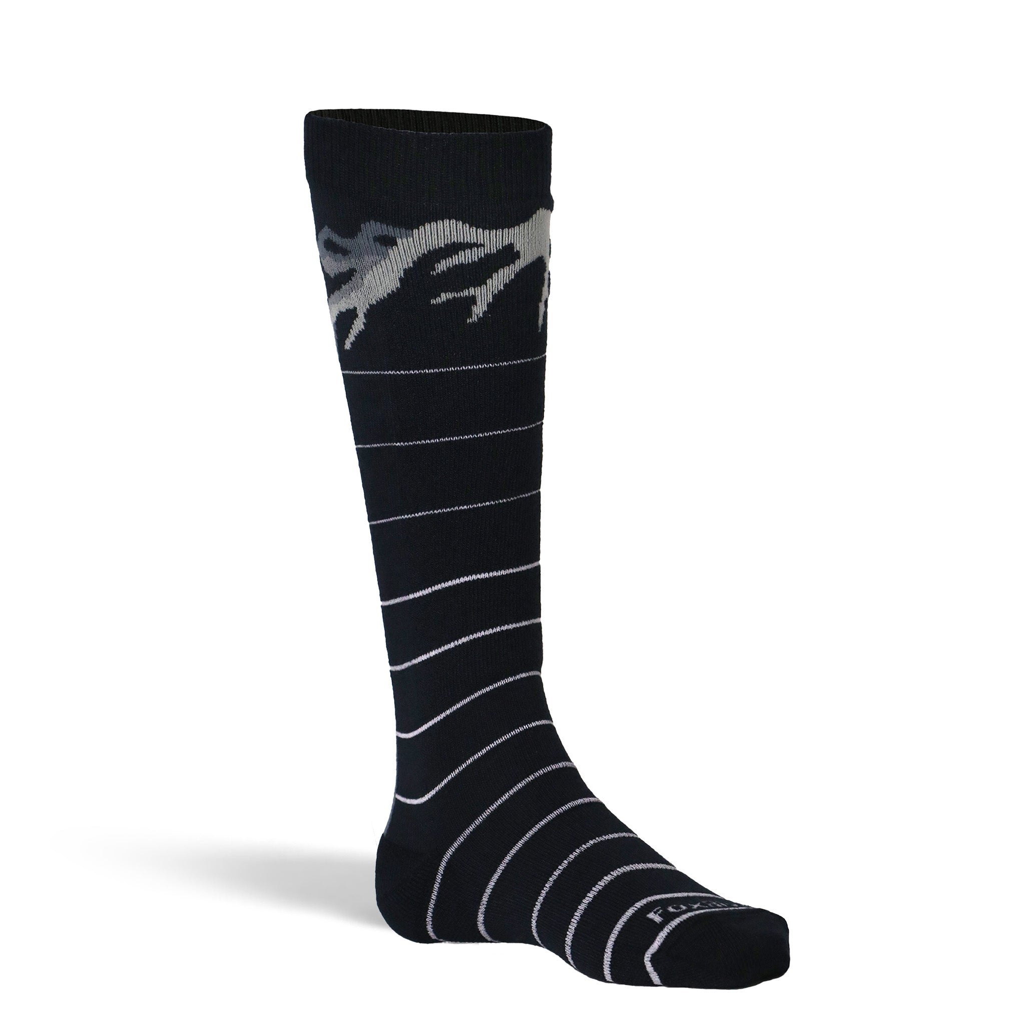 Kids POW Lightweight Over the Calf Ski Socks - Warm & Breathable Snowboard Socks for Boys & Girls - Perfect for Winter Sports & Cold Weather Activities