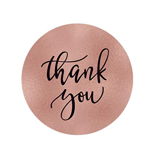 Rose Gold Coco Script on Faux Rose Gold Foil Label