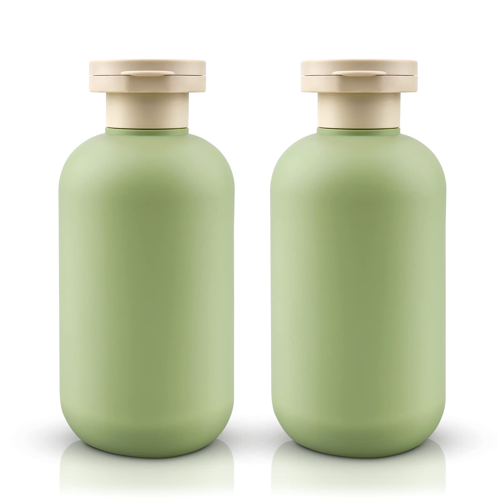 Cosywell 6.8oz Squeeze Bottles with Flip Cap - Leak Proof Refillable Travel Containers for Toiletries, Shampoo & Conditioner (2 Pack) - Perfect for Air Travel, Gym & Camping Essentials