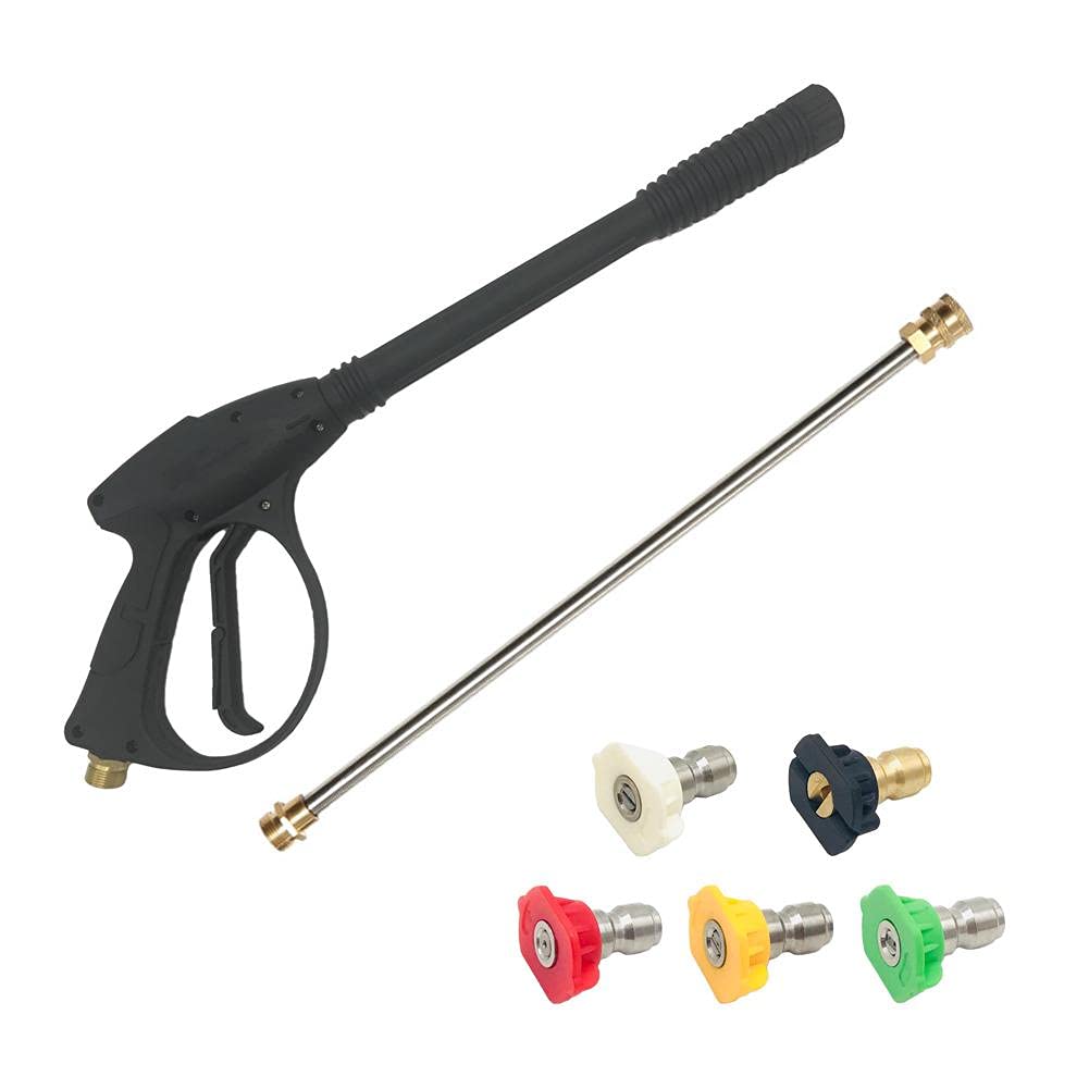 4000 PSI Power Washer Gun with 5 Nozzles - High Pressure Cleaning for Garden & Driveway