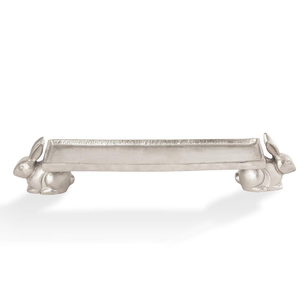 Rabbit Pair Display Tray for Home Decor & Gifts