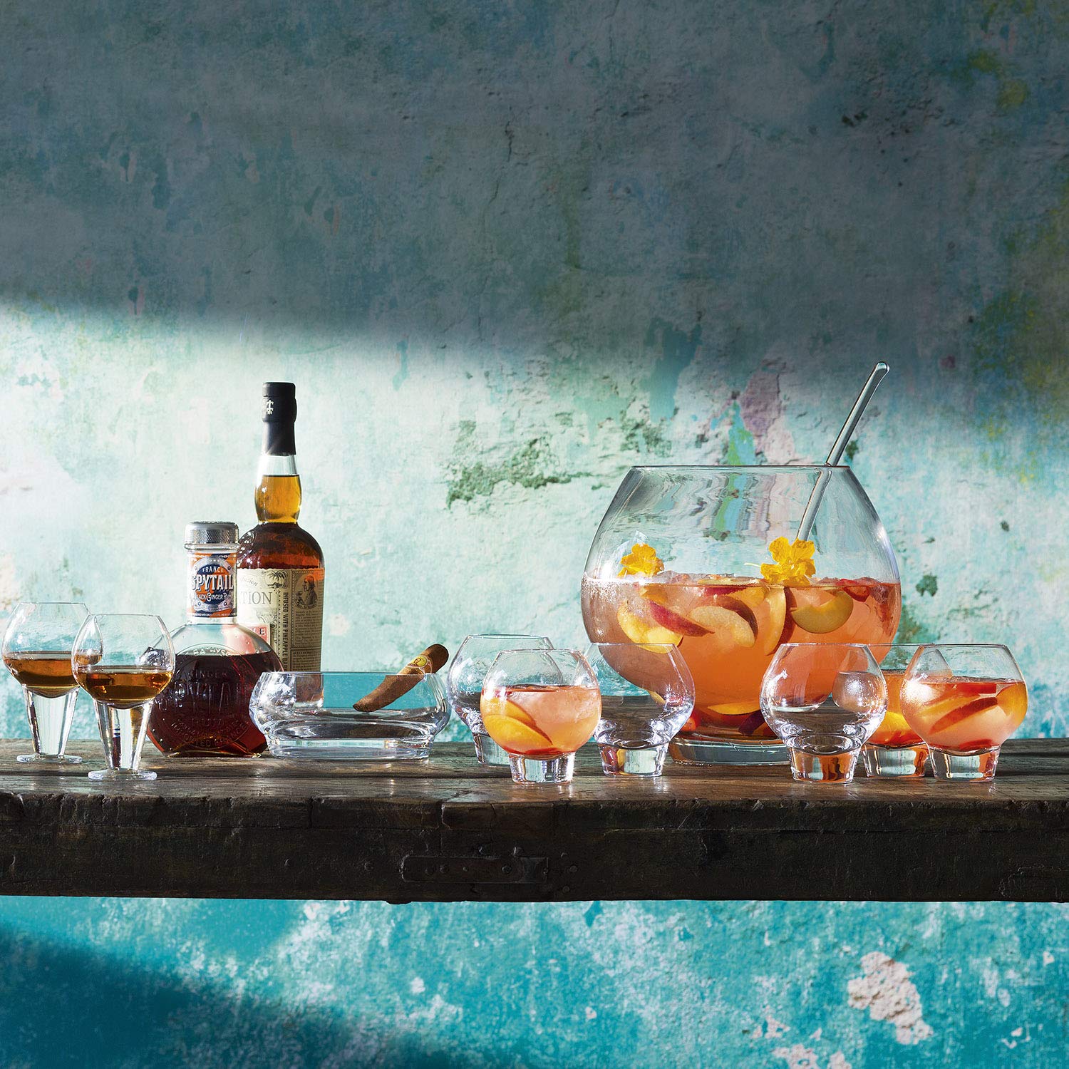LSA International 12.8 oz Clear Rum Balloon Tumbler Glass - Perfect for Cocktails, Whiskey, Bourbon & Home Bar Decor