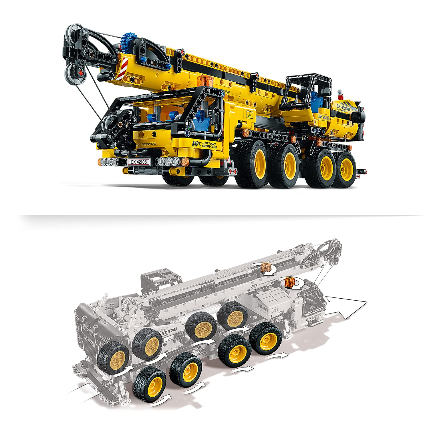 LEGO 42108 Technic Mobile Crane Toy - Construction Building Set for Kids & Adults - Perfect Gift for Construction Model Lovers (Ages 10-99) - Great for STEM Learning & Creative Play