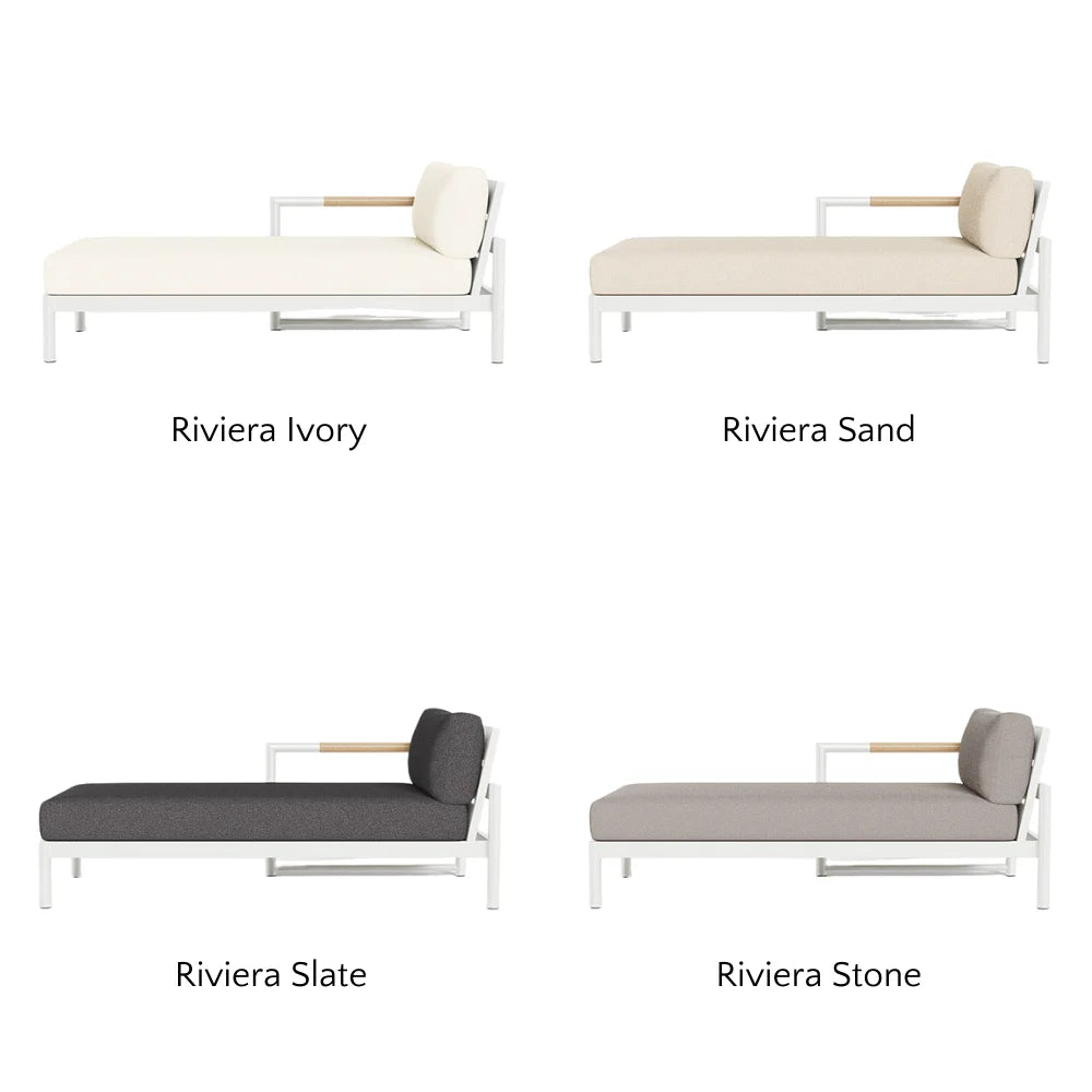 Breeze XL Outdoor Chaise Lounge Chair - Left Facing Patio Furniture for Poolside, Garden & Backyard Relaxation