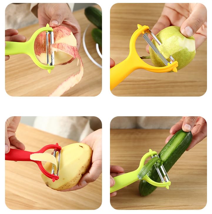 Stainless Steel Y Peeler for Vegetables & Fruits - Potato, Carrot, Apple Peeler - Ergonomic Kitchen Tool for Easy Peeling & Food Prep